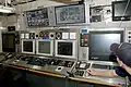 The Mackinaw's Engineering Control Center, where the engineering watchstanders monitor the ship's machinery