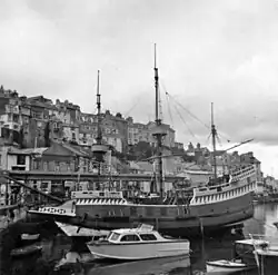 The first replica in Brixham, 1968