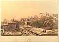 The fort of Gujrat, Punjab, lithograph by Lieutenant W. L. D. Smith, after his own painting, Day & Son, London, 1849