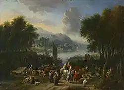 Landscape on a river