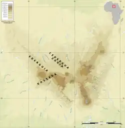Map of the indigenous Teda clans in the Tibesti