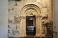 Romanesque portal of the castle's chapel