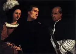 Titian The Concert. 87 × 124&nbsp;cm.