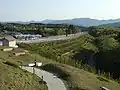 View from Hiruganokōgen Service Area facing south