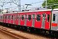 "Q Seat" cars on the Toyoko Line in April 2023
