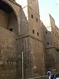 Towers of the wall on Carrer Sots-Tinent Navarro