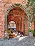 Arcades at the south façade.