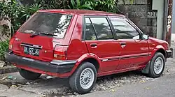 Facelift Toyota Starlet 1.3 SE 5-door (EP71, Indonesia)