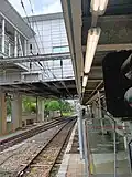 Tracks towards Shenzhen seen from platform 2