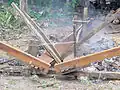 Building a pinas 2004 - plank bending 2