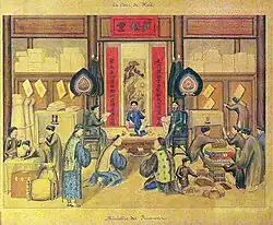 Ministry of Finance of Nguyễn Dynasty (Hộ Bộ: 戸部).