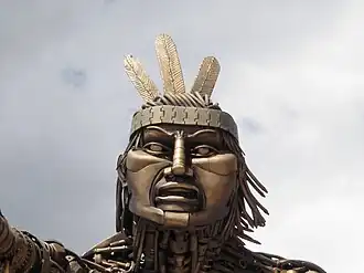 Head of the statue