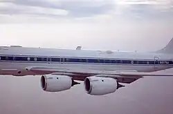 The CFM-56 installed on the DC-8