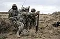 M224A1 mortarman in Yakima Training Center, 2013