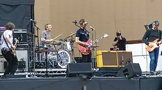 The band onstage