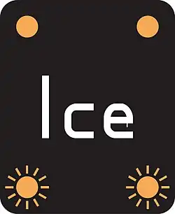 Risk of ice ahead.