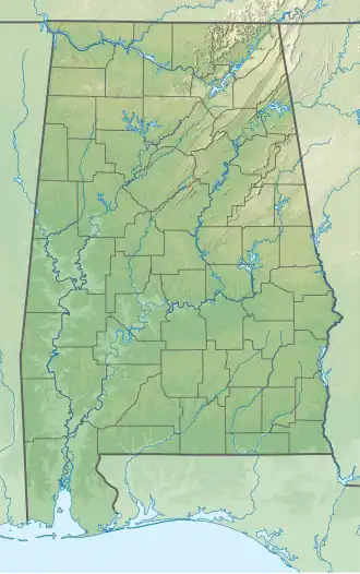 Cheaha Mountain is located in Alabama