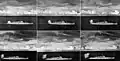 USS&nbsp;Canberra launching a Terrier, 1960.