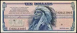 Series 692 $10 US Military Payment Certificate