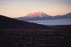 Ubinas volcano in the province of General Sánchez Cerro