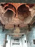 Underside of the ruin of the retorts.