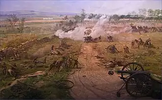 Union Line on Cemetery Ridge