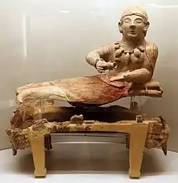 Smaller urn with similar proportions to those of the Sarcophagus of the Spouses