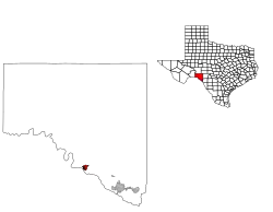 Location of Box Canyon, Texas
