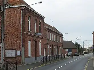 The town hall in Vendeville