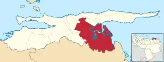 Location in Sucre