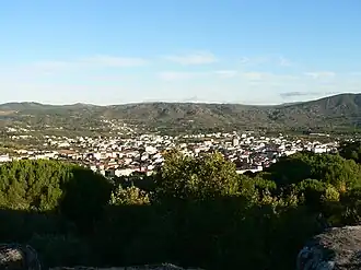 Verín as seen from the Castle of Monterrei