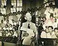 Vicente Sotto giving speech at the Philippine Senate