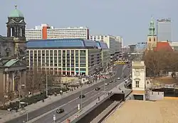Karl-Liebknecht-Straße with Berlin Cathedral and St. Mary's Church