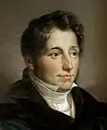 Julius (Giulio) Mylius (1800-1830), postmortem portrait by Francesco Hayez (1842), villa Vigoni