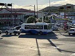 Larger VITRAN bus with new logo.