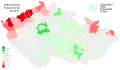 Turnout by district compared with national turnout.