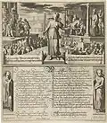 Vrouwe Justitia voor het oordeel van Zaleucus en het oordeel van Cambyses, Willem Jacobsz, scripit. Maria Strick-Becq, Delff, 1618 (RIJKS Museum)