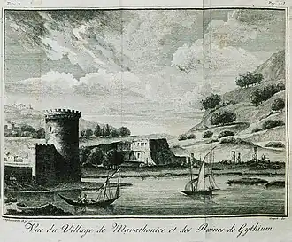 View of the island in 1800