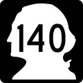 State Route 140 marker
