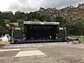 Temporary stage at the Ross Bandstand, August 2018