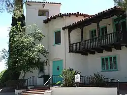 William S. Hart's La Loma de los Vientos, a 22-room house atop a prominent hill in Newhall, California, designed by architect Arthur R. Kelly and built between 1924 and 1928