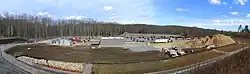 A panorama of a construction site