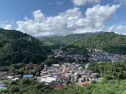 Skyline of Tachileik on the Daen Lao Range, seen from Thailand's Wat Phra That Doi Wao&nbsp;[th]