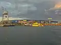 The Seymour B. Durst loading passengers at the IKEA Slip in Red Hook