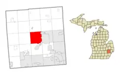 Location within Oakland County