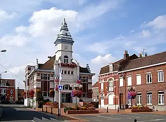 The town hall in Wavrin