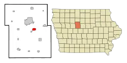 Location of Coalville, Iowa