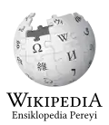 Wikipedia logo displaying the name "Wikipedia" and its slogan: "The Free Encyclopedia" below it, in Gorontalo
