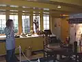 Kitchen with original tiled walls