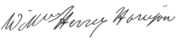 Cursive signature in ink